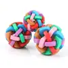 Juguete para mascotas de bola de campana elástica suave y colorida transfronterizo juguete para gatos macarrón bola saltarina juguete para gatos bola