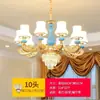 Candelabro de Estilo Europeo Nuevo 2024 Lámparas para Sala de Estar Ambiente de Lujo Moderno Casual Hogar Dormitorio Restaurante Candelabro de Cristal