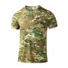Camiseta de Verano de Camuflaje de Manga Corta de Seda de Hielo Traje Elástico de Secado Rápido Nueva Llegada Ropa de Trabajo Holgada para Hombre Ropa Casual Deportiva para Hombre