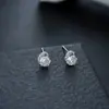 Brincos Cluster de Diamante Cheio de Novo Estilo Transfronteiriços para Homens, Modernos e Versáteis, Brincos de Flor de Íris em Forma de Cruz de Alto Padrão para Mulheres