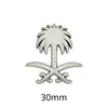 Emblema Nacional da Arábia Saudita Insígnia Adesivo de Telefone Padrão Palmeira Faca Curva Insígnia de Metal Presente Comemorativo Fonte de Fábrica Transfronteiriça
