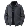 Camisa casual de veludo para homens, tamanho grande, para primavera e outono, de manga comprida, jaqueta, top moderno para homens
