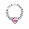Joyería de Anillo para la Nariz de Aleación de Titanio G23 para Mujeres, Popular en Europa y América, Piercing Corporal Anillo para la Nariz de Aleación de Titanio de Grado Médico Zirconio Venta al por Mayor