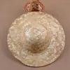4~18cm Especificación Mini Sombrero de Paja Tejido Floral Decoración Artesanal Sombrero para Muñeca Accesorio DIY Sombrero en Blanco
