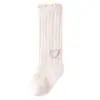 25 Calcetas de Bebé Estilo Verano Malla Transpirable con Volantes Finas Sin Costuras para Pantorrilla Anti-Mosquitos Calcetines para Aire Acondicionado Algodón Peinado