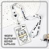 Conjunto de cartão de slide transparente crachá de estudante cartão escolar bolsa de cartão de água cartão de trabalho conjunto de identificação conjunto de proteção de cartão IC em estoque atacado