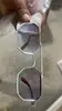 Óculos de Sol com Armação de Metal Lente Dupla Masculino Outdoor Anti-UV Moda Estilo Esportivo Haste Vermelha Óculos Aviador Ins