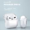 Capa de Fone de Ouvido Apple Airpods3 Transparente TPU Capa Protetora para Fones de Ouvido Airpods3
