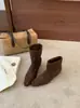 Botines de Tobillo con Tacón Grueso y Punta Fina Estilo Retro Francés First Encounter Season para Mujer 2026 Otoño/Invierno Nuevos Estilos Multicolores Versátiles Botas de Moda Adelgazantes