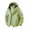 Chaqueta tres en uno a prueba de viento e impermeable para hombres y mujeres, con forro de forro polar, adecuada para otoño e invierno, y diseñada para senderismo, ciclismo y montañismo