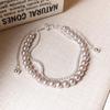 Pulseira Pérola Rosa Manta Design de Puxar Dongdaemun Versátil Moda Perceptron de Alto Nível Joias com Contas