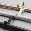 Barra de cortina de hierro forjado más vendida soporte de montaje superior accesorios para cortinas tamaño superior único Barra romana Código de montaje en pared superior