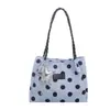 Bolsa de gran capacidad para el día a día, nueva y moderna bolsa de mano tipo tote de lunares 2026 para mujer, bandolera versátil, bolso de mano versátil de nicho