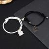 Pulsera de pareja de astronautas hombre y mujer con cuerda de Milán, un par de cuerdas tejidas para mano magnéticas de amor para hombre y mujer, ajustable