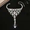 Chapado Ecológico Europeo Transfronterizo Nuevo Zircón de Gama Alta Rombo Geométrico Pulsera de Dedo Moda Nicho Creativo Pulsera