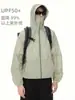 Roupa de Proteção Solar de Seda Gelada para Uso Externo para Homens e Mulheres, Jaqueta com Capuz Solta e Leve da Moda de Verão, Roupa de Proteção Solar Antivírus para Casais