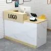 Mostrador de Bar Cajero Pequeño Simple Moderno Tienda de Conveniencia Tienda de Té de Leche Salón de Uñas Recepción Salón de Peluquería Armario de Tienda de Ropa