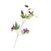 Clemátide artificial de alta calidad, flor artificial de seda, flor individual para mesa de sala de estar, ramo decorativo, adornos
