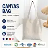 Personalização de Bolsa de Lona Lisa DIY Pintura à Mão Grafite Personalização de Bolsa de Lona Branca de Mão com Ombro Bolsa de Lona com Logo