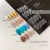 Novo Quadro de Cores para Nail Art Acrílico Transparente Quadro de Cores Conjunto Completo Suporte Quadro de Exibição para Nail Art Conjunto de Esmalte em Gel