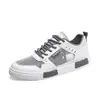 Zapatos para Hombre Estilo Nuevo Transpirables Delgados Malla Hueca Estilo Coreano Tendencia Tenis Blancos Caña Baja Zapatos Trendy para Exteriores