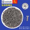 Fabricante de Tornillos Pequeños de Titanio M1.6 Micro Tornillos de Titanio Cabeza Avellanada Cruz Tornillos de Titanio Dientes de Máquina