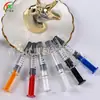En Stock 1ml Estándar Lock Luer Tapa Luer Jeringa de Vidrio Prellenada Tubo de Aguja Material de Empaque para Aceite de CBD