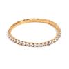 Moda Europea y Americana Diseño Elegante de Nicho Pulsera de Alta Gama Acero Inoxidable Chapado en Oro de 18K Pulsera Creativa Elástica de Circonitas