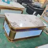 Juego de Sofá y Mesa de Café de Alta Gama para Salas de Fiesta, Salas Privadas, Bares, Cines, Clubes de Entretenimiento, Asientos en Booth en Forma de U y L