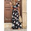 2020Ebay Aliexpress Wish Vestido Floral de Moda para Mujer de Estilo Bohemio con Cuello en V de Gran Venta
