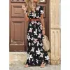 2020 EBAY AliExpress WISH Más Vendido Popular Vestido Floral de Moda para Mujer Estilo Bohemio Cuello en V