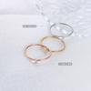 Drama coreano Mismo estilo un anillo pequeño de diamantes versátil femenino nicho estilo ins transfronterizo acero inoxidable no se decolora venta al por mayor joyería