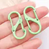 Hebilla de Puerta Colorida de Doble Apertura en Forma de S Hebilla de Resorte Llavero de Aleación de Zinc Joyería Accesorios DIY Anillo de Conexión Colgante Al por Mayor