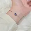 Pulseira de Prata Esterlina S925 Amethyst Ovo de Pombo para o Dia a Dia Feminina Design de Nicho Luxo Acessível Joia de Mão Sem Sentido de Riqueza de Alto Padrão