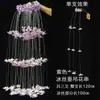 Flores Artificiales de Seda de Hielo Colgantes para Bodas, Decoraciones de Pared Colgantes de Cristal, Flores Artificiales para Exhibición en Centros Comerciales y Paisajismo
