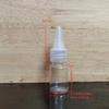 Botella de plástico transparente con punta puntiaguda, 5 ml, 10, 20, 30, 50, 100, 120 ml, subenvasada en botella flexible para pigmento en emulsión.