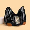 Bolsa Tote Transfronteiriça, Bolsa Transversal Grande Capacidade Feminina, Bolsa de Ombro de Nicho de Luxo para o Dia a Dia, Mochila Estilo Étnico Elefante