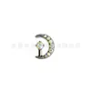 Aretes de Titanio F136 Aleación de Titanio Luna Creciente Circonita, Aretes para Cartílago de Oreja, Aretes para Labio de Aleación de Titanio G23, Joyería para Piercings Corporales