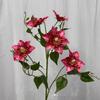 Clematis de 5 Cabeças Simulado Salão de Casamento Decoração para Casa Sala de Estar Decoração Exibição Adereços para Exportação de Fotos ao Ar Livre Flores Falsas