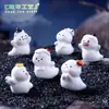 Nuevo producto transfronterizo: figura creativa de ángel fantasma que brilla en la oscuridad, accesorios de decoración DIY, paisaje en miniatura, pequeños adornos de Halloween