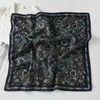 Venda Direta da Fábrica Lenço Quadrado Pequeno Retro Paisley Textura de Algodão e Linho Lenço Decorativo Quente Presente