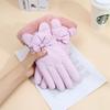 Guantes Invierno Mujer Cálidos A prueba de frío con forro polar Engrosados Esquí Ciclismo Lindo Estudiante Guantes de Algodón Pantalla Táctil Ciclismo