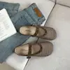Medias Pantuflas Abiertas para Mujer, Adecuadas para Usar al Aire Libre, Colección Primavera 2026, Suela Suave, Versátiles, Diseño Hueco, Pantuflas de Malla para Mujer con Suela Gruesa, Antideslizantes