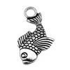32X19Mm 1.8g Plata Antigua Hecho a Mano DIY Accesorios para Joyería Colgante de Animal Marino Pez