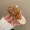 Lindo Osito de Peluche Pinza de Garra para el Cabello Nuevo Clip para el Cabello de Otoño/Invierno para Mujer Accesorio para el Cabello para Recogido en la Parte Trasera de la Cabeza Clip Recto Accesorio para el Cabello Estilo Chica Dulce