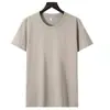 Verão 180g Algodão Puro Manga Curta Masculina Gola Redonda Slim Fit Meia Manga Unissex Camisa Promocional Base Camisa Top Masculino