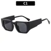 Gafas de sol cuadradas anchas retro personalizadas de moda, gafas de sol transfronterizas europeas y americanas para fotos callejeras de Instagram, gafas de sol para protección solar al aire libre