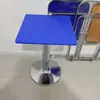 Mesa de Jantar Quadrada Branca Simples Moderna para Casa Apartamento Pequeno Loja de Chá com Leite Cafeteria Recepção de Negociação Varanda Mesa Redonda