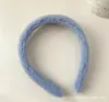 Otoño e Invierno Aro de Pelo de Felpa Mao Lindo Color Caramelo Tocado Simple para Lavar la Cara Estilo Coreano Diadema Pequeña Clara Dulce para Estudiante