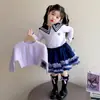 Ropa de Kuromi para Niñas Primavera 2026 Nuevo Conjunto de Primavera Elegante para Niños Conjunto de Cárdigan de Punto para Niña Vestido